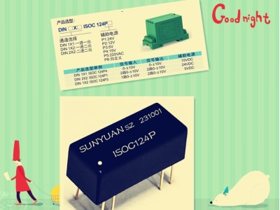 顺源科技 电容隔离型±10V输入高精度隔离放大器：ISOC 124P